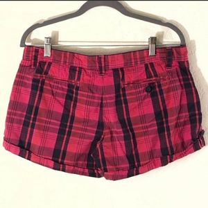 PINK Victoria's Secret Pink/Black Plaid Shorts 4